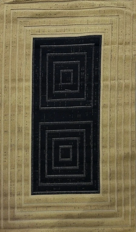 گلیم gb0001 طلایی مشکی 400 شانه